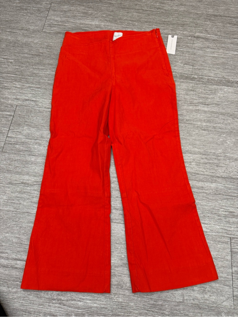 Maeve Anthro Linen Blend Wide Leg Crop Pants Coastal Resort Minimalist NWT 2
